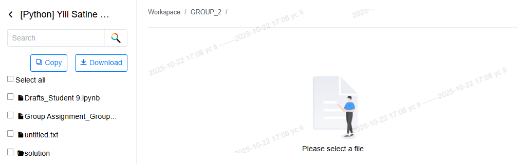 Workspace preview page
